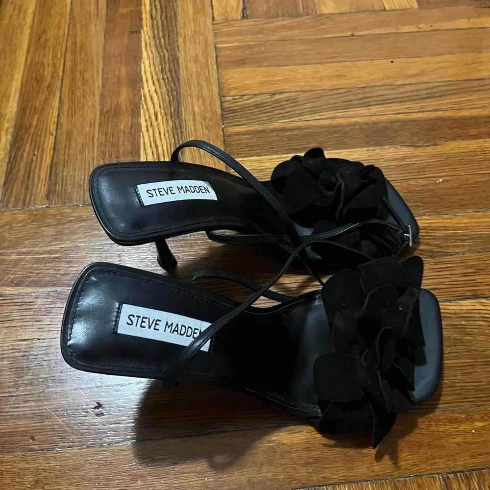 Steve Madden Amani Black Women's Heels - Picture 4 of 4